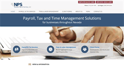 Desktop Screenshot of nevadapayrollservices.com