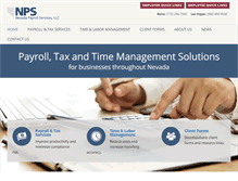 Tablet Screenshot of nevadapayrollservices.com